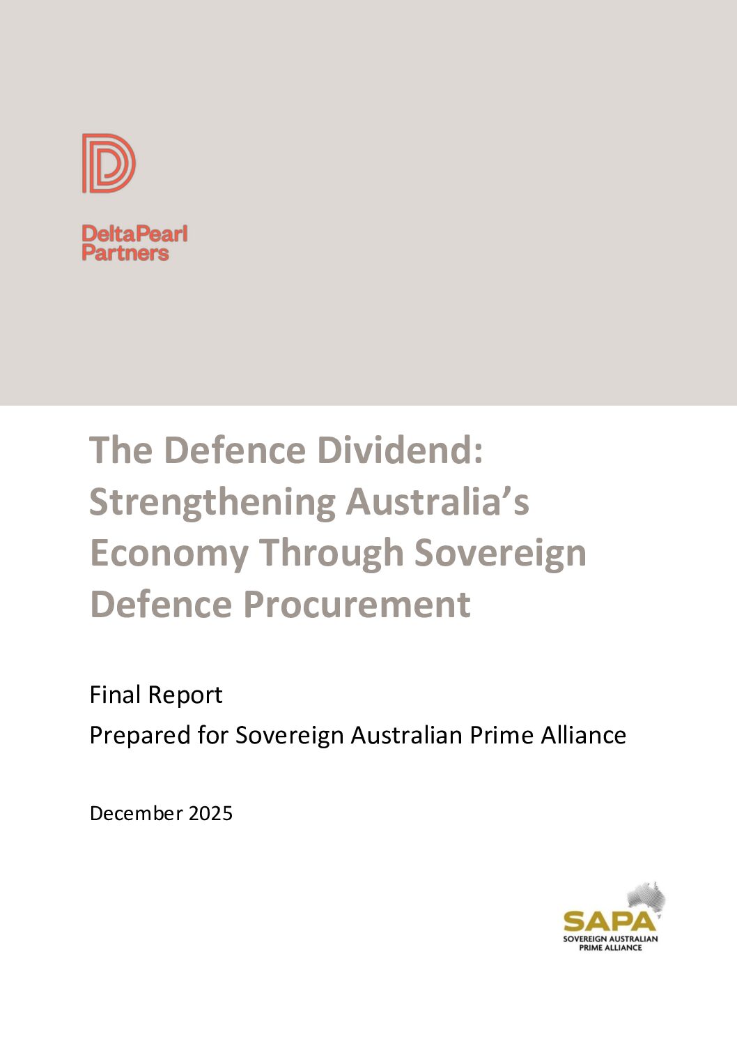 The Defence Dividend